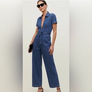 Reformation Cassidy Denim Jumpsuit size 0
